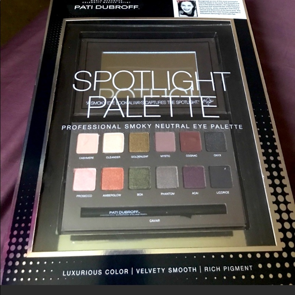 COPY - Pati Dubroff Spotlight Palette smoky eye shadow